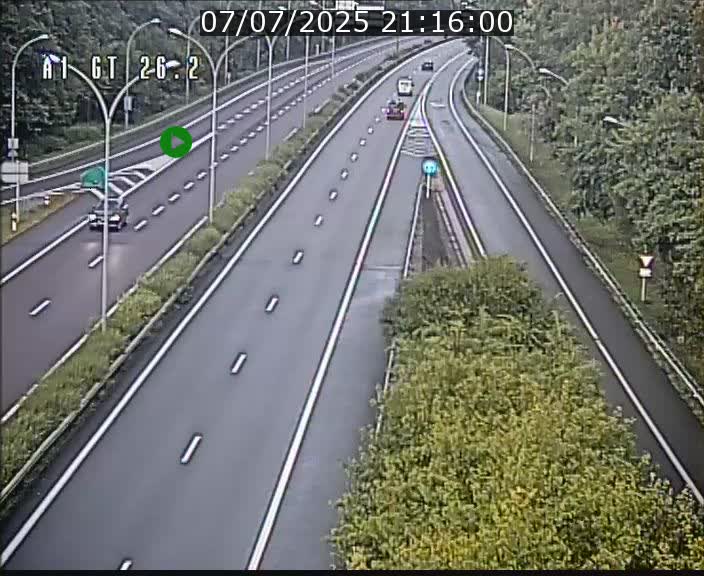 Traffic live webcam Luxembourg Grevenmacher - A1 direction Allemagne - BK 26.2