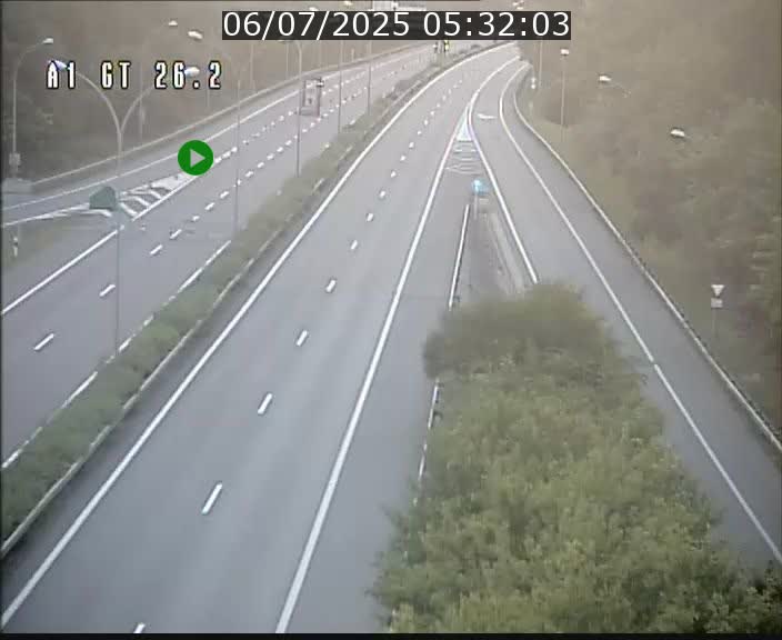 Traffic live webcam Luxembourg Grevenmacher - A1 direction Allemagne - BK 26.2