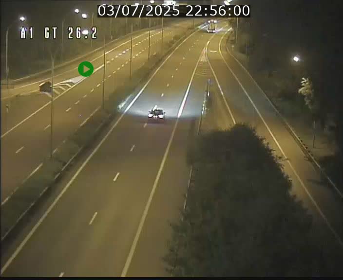 Traffic live webcam Luxembourg Grevenmacher - A1 direction Allemagne - BK 26.2