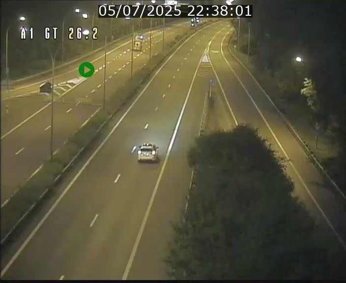 Traffic live webcam Luxembourg Grevenmacher - A1 direction Allemagne - BK 26.2