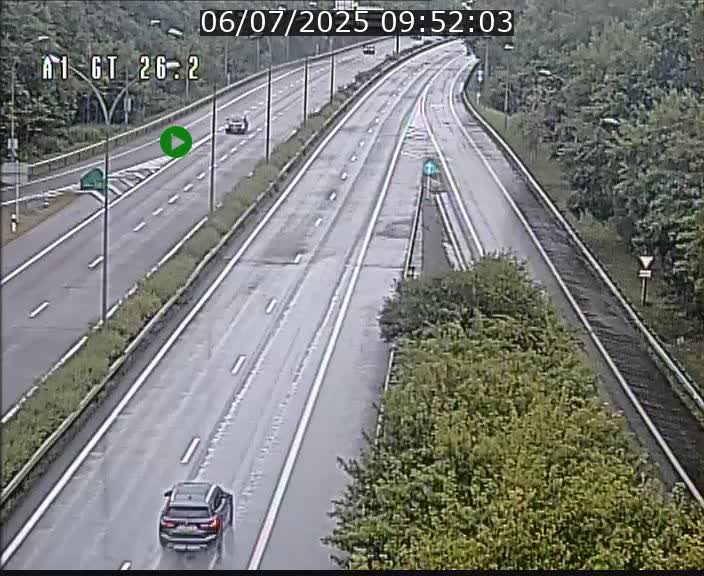 Traffic live webcam Luxembourg Grevenmacher - A1 direction Allemagne - BK 26.2