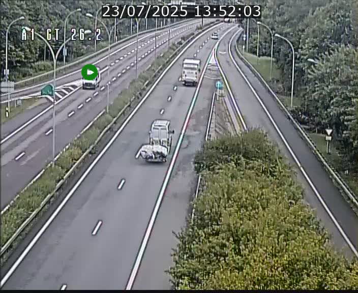 Traffic live webcam Luxembourg Grevenmacher - A1 direction Allemagne - BK 26.2