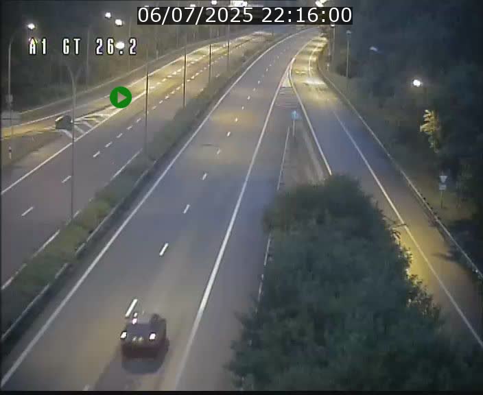 Traffic live webcam Luxembourg Grevenmacher - A1 direction Allemagne - BK 26.2