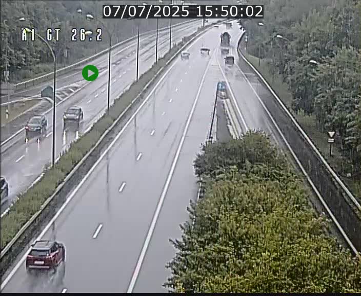 Traffic live webcam Luxembourg Grevenmacher - A1 direction Allemagne - BK 26.2