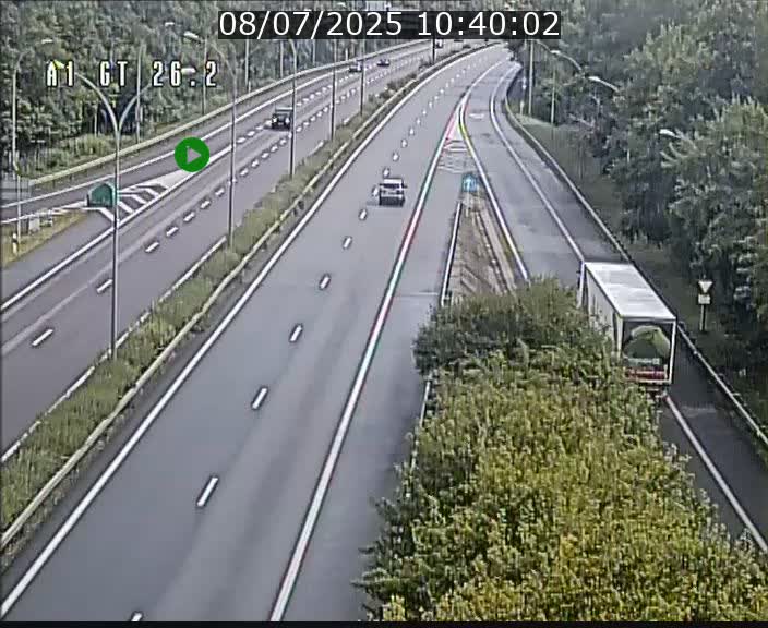 Traffic live webcam Luxembourg Grevenmacher - A1 direction Allemagne - BK 26.2