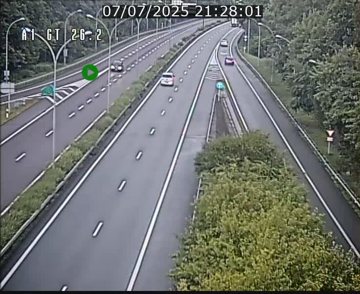 Traffic live webcam Luxembourg Grevenmacher - A1 direction Allemagne - BK 26.2