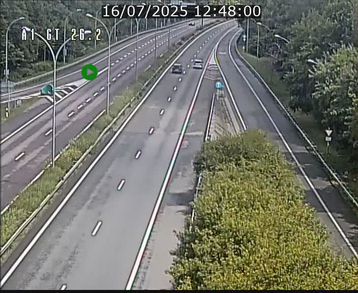 Traffic live webcam Luxembourg Grevenmacher - A1 direction Allemagne - BK 26.2