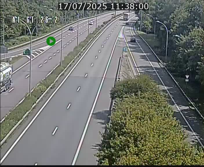 Traffic live webcam Luxembourg Grevenmacher - A1 direction Allemagne - BK 26.2