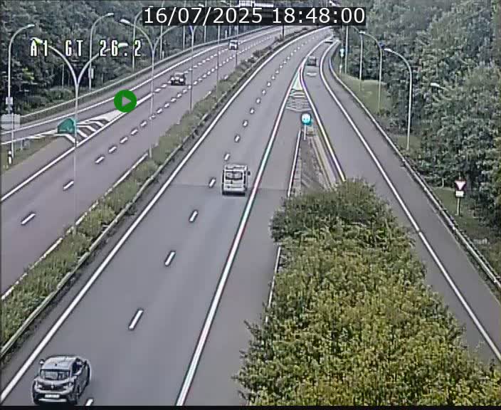 Traffic live webcam Luxembourg Grevenmacher - A1 direction Allemagne - BK 26.2