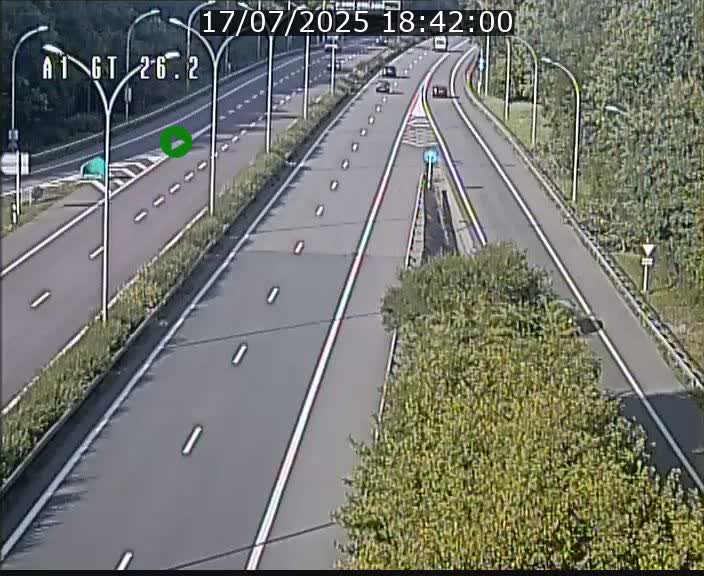 Traffic live webcam Luxembourg Grevenmacher - A1 direction Allemagne - BK 26.2