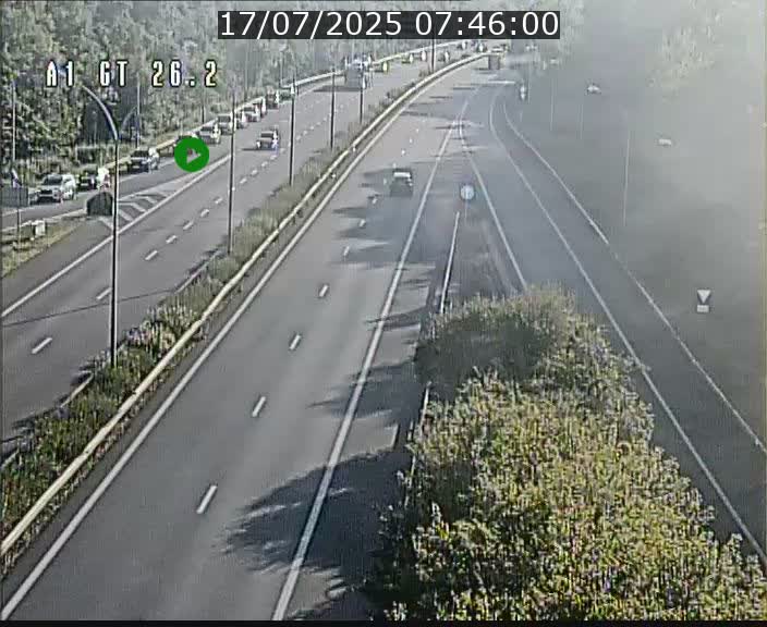Traffic live webcam Luxembourg Grevenmacher - A1 direction Allemagne - BK 26.2