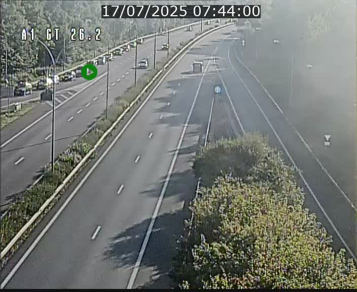 Traffic live webcam Luxembourg Grevenmacher - A1 direction Allemagne - BK 26.2