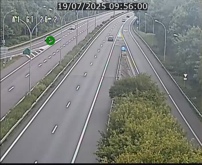 Traffic live webcam Luxembourg Grevenmacher - A1 direction Allemagne - BK 26.2