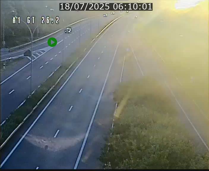 Traffic live webcam Luxembourg Grevenmacher - A1 direction Allemagne - BK 26.2