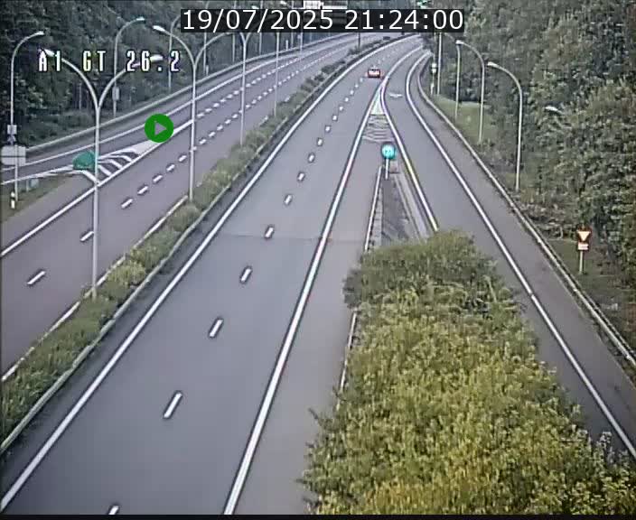 Traffic live webcam Luxembourg Grevenmacher - A1 direction Allemagne - BK 26.2