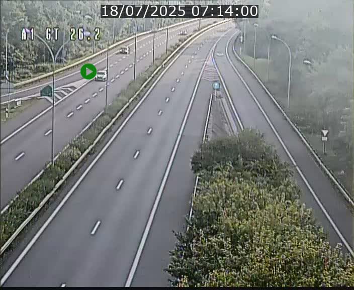 Traffic live webcam Luxembourg Grevenmacher - A1 direction Allemagne - BK 26.2