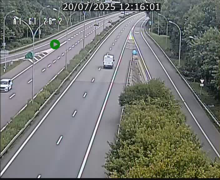 Traffic live webcam Luxembourg Grevenmacher - A1 direction Allemagne - BK 26.2