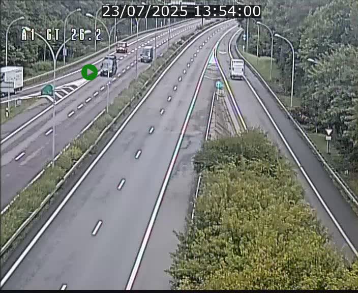Traffic live webcam Luxembourg Grevenmacher - A1 direction Allemagne - BK 26.2