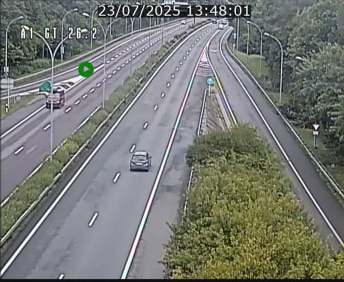 Traffic live webcam Luxembourg Grevenmacher - A1 direction Allemagne - BK 26.2
