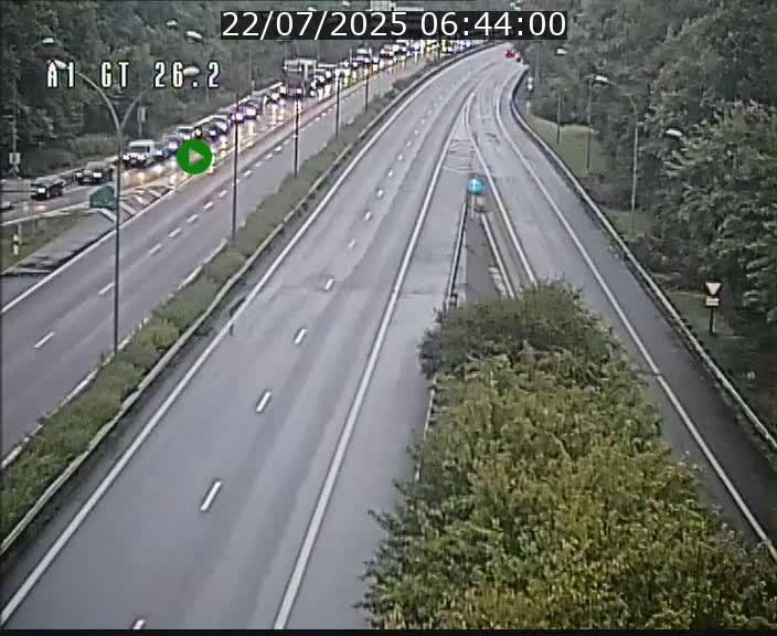 Traffic live webcam Luxembourg Grevenmacher - A1 direction Allemagne - BK 26.2