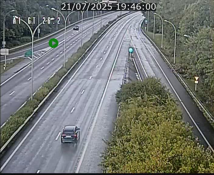Traffic live webcam Luxembourg Grevenmacher - A1 direction Allemagne - BK 26.2