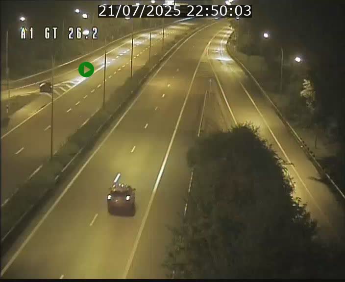 Traffic live webcam Luxembourg Grevenmacher - A1 direction Allemagne - BK 26.2