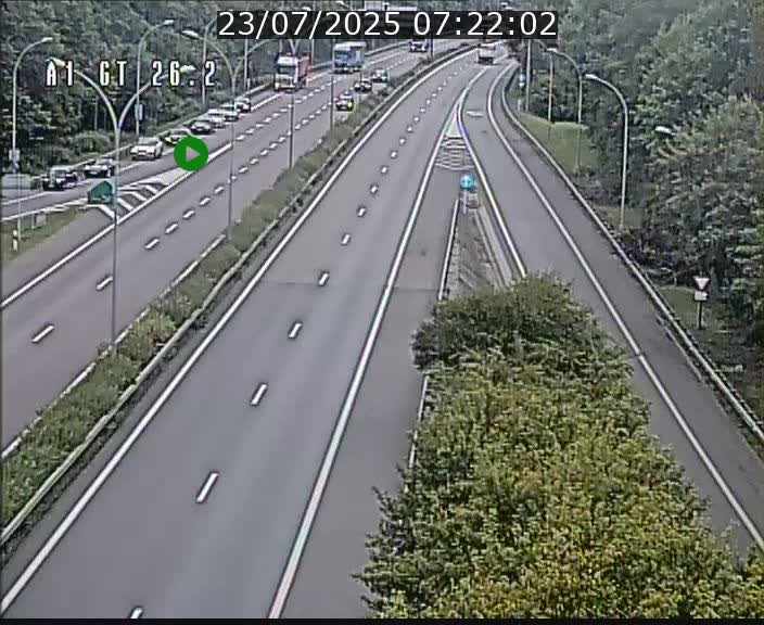 Traffic live webcam Luxembourg Grevenmacher - A1 direction Allemagne - BK 26.2