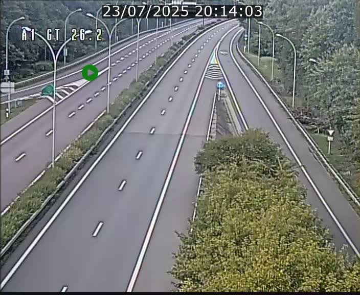 Traffic live webcam Luxembourg Grevenmacher - A1 direction Allemagne - BK 26.2