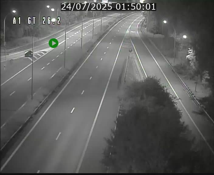 Traffic live webcam Luxembourg Grevenmacher - A1 direction Allemagne - BK 26.2