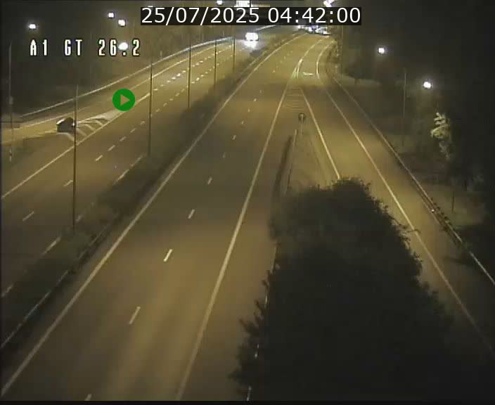 Traffic live webcam Luxembourg Grevenmacher - A1 direction Allemagne - BK 26.2