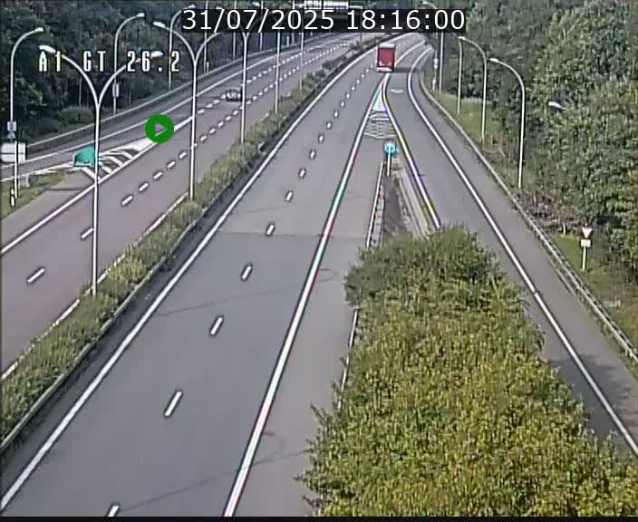Traffic live webcam Luxembourg Grevenmacher - A1 direction Allemagne - BK 26.2
