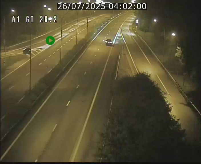 Traffic live webcam Luxembourg Grevenmacher - A1 direction Allemagne - BK 26.2