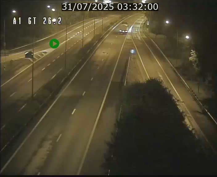 Traffic live webcam Luxembourg Grevenmacher - A1 direction Allemagne - BK 26.2