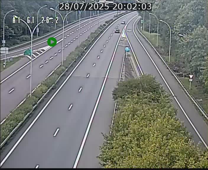 Traffic live webcam Luxembourg Grevenmacher - A1 direction Allemagne - BK 26.2