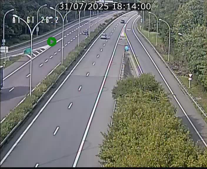 Traffic live webcam Luxembourg Grevenmacher - A1 direction Allemagne - BK 26.2