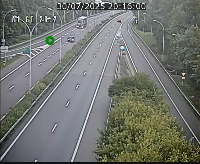 Traffic live webcam Luxembourg Grevenmacher - A1 direction Allemagne - BK 26.2
