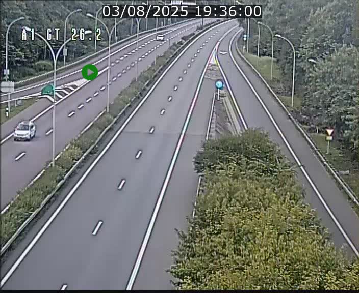 Traffic live webcam Luxembourg Grevenmacher - A1 direction Allemagne - BK 26.2