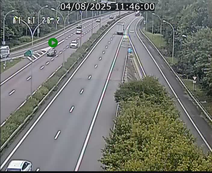 Traffic live webcam Luxembourg Grevenmacher - A1 direction Allemagne - BK 26.2