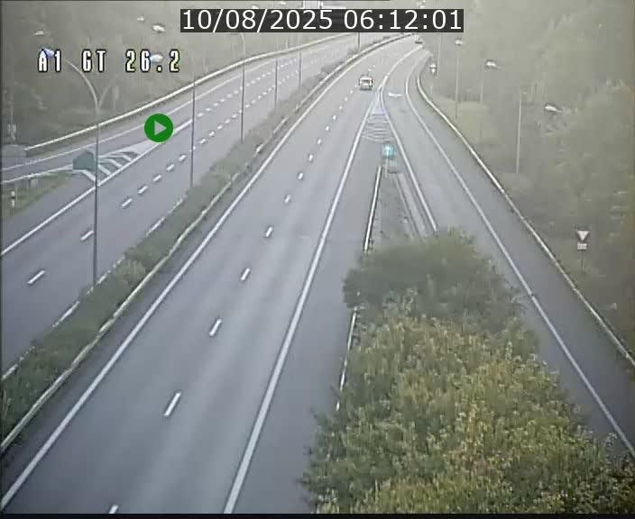 Traffic live webcam Luxembourg Grevenmacher - A1 direction Allemagne - BK 26.2
