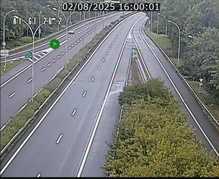 Traffic live webcam Luxembourg Grevenmacher - A1 direction Allemagne - BK 26.2