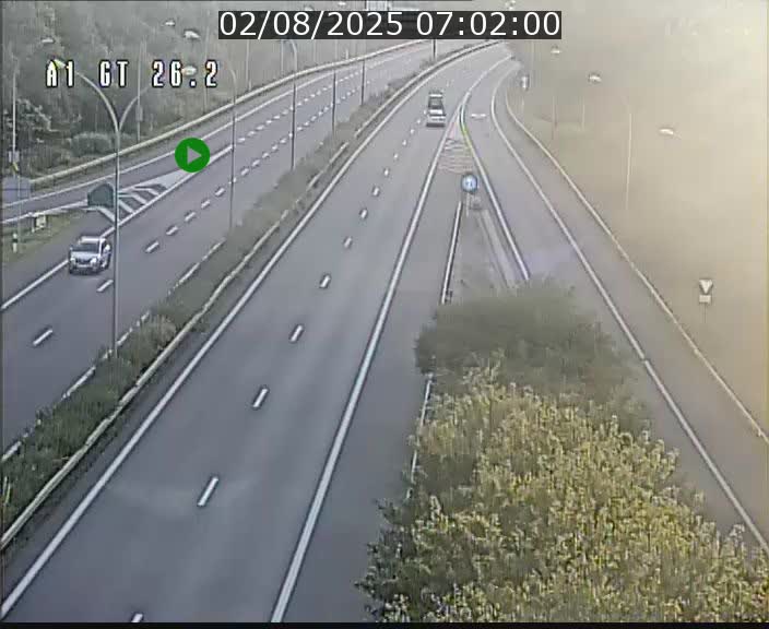 Traffic live webcam Luxembourg Grevenmacher - A1 direction Allemagne - BK 26.2