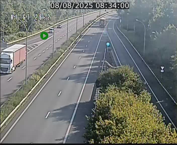 Traffic live webcam Luxembourg Grevenmacher - A1 direction Allemagne - BK 26.2