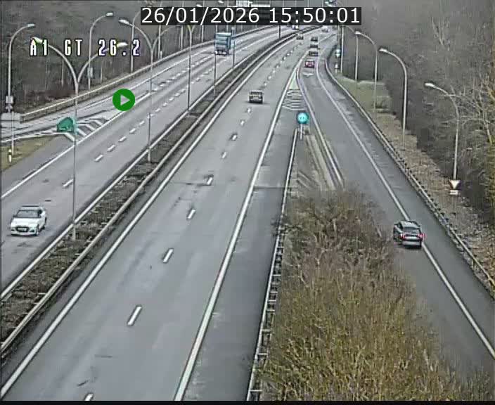 <h2>Traffic live webcam Luxembourg Grevenmacher - A1 direction Allemagne - BK 26.2</h2>
