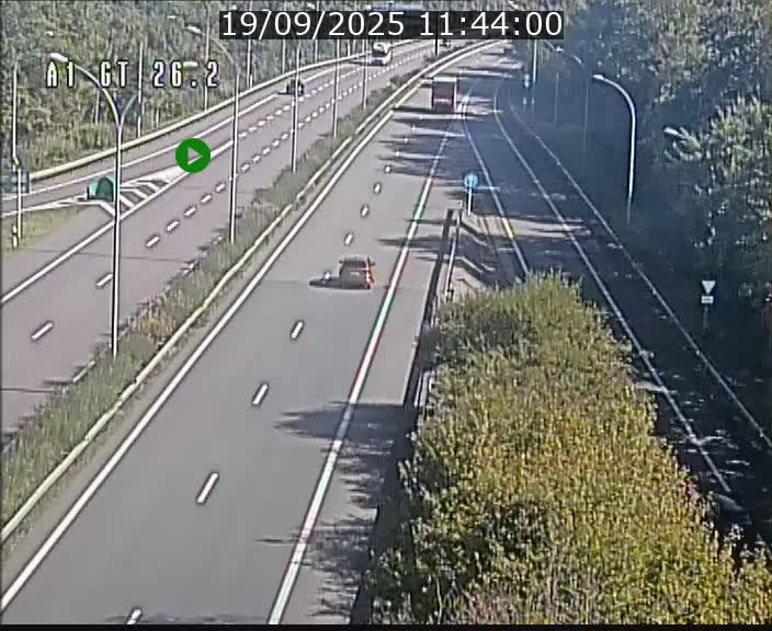 Traffic live webcam Luxembourg Grevenmacher - A1 direction Allemagne - BK 26.2