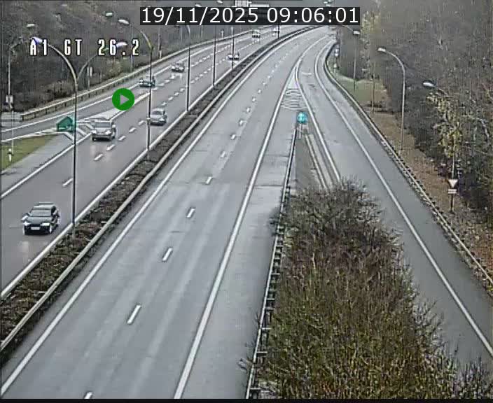 <h2>Traffic live webcam Luxembourg Grevenmacher - A1 direction Allemagne - BK 26.2</h2>