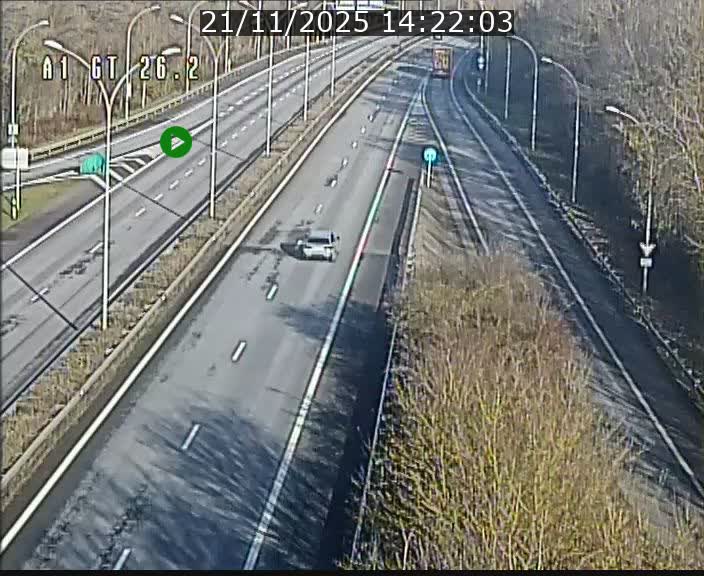 Traffic live webcam Luxembourg Grevenmacher - A1 direction Allemagne - BK 26.2