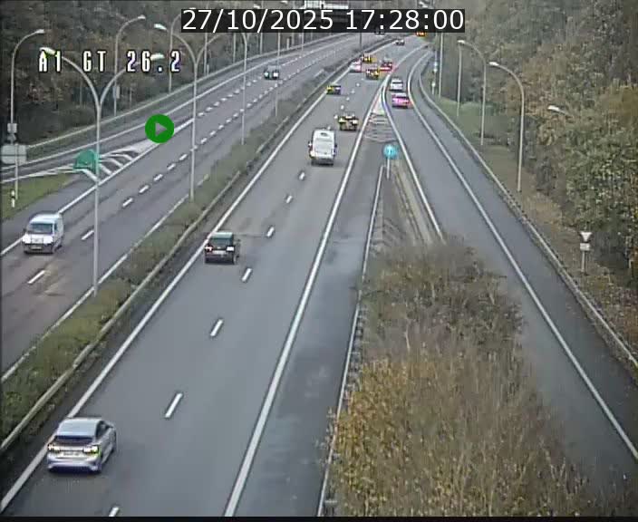 Traffic live webcam Luxembourg Grevenmacher - A1 direction Allemagne - BK 26.2