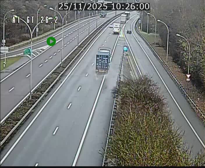 <h2>Traffic live webcam Luxembourg Grevenmacher - A1 direction Allemagne - BK 26.2</h2>