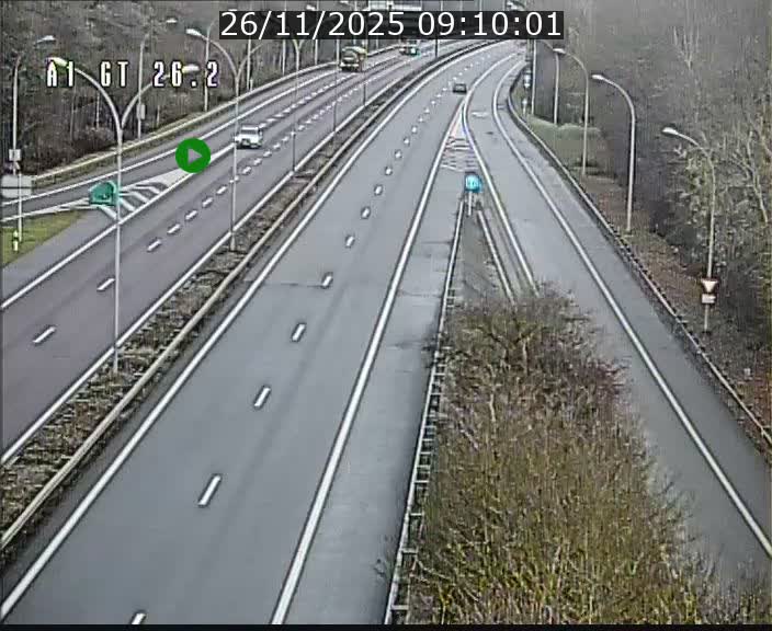 <h2>Traffic live webcam Luxembourg Grevenmacher - A1 direction Allemagne - BK 26.2</h2>