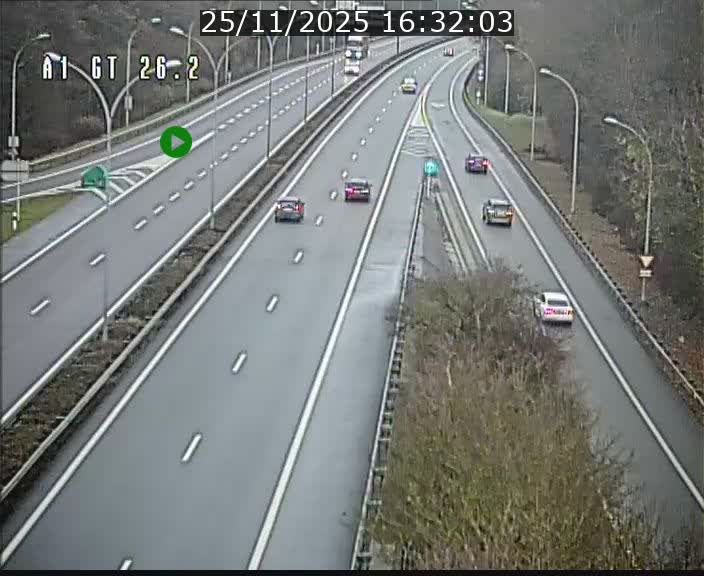 <h2>Traffic live webcam Luxembourg Grevenmacher - A1 direction Allemagne - BK 26.2</h2>